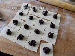 Ванільний крем з шоколадними тістечками