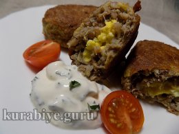 Гречаники з яєчно-сирною начинкою
