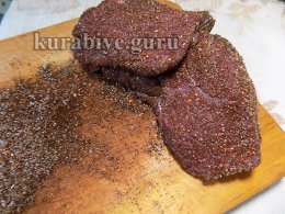 Салат с говядиной в кофе и кукурузой гриль 