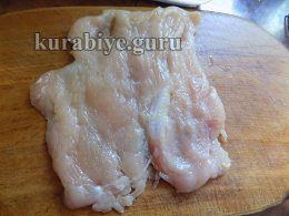 Куриная котлета с грибами и сыром