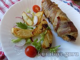 Куриная котлета с грибами и сыром
