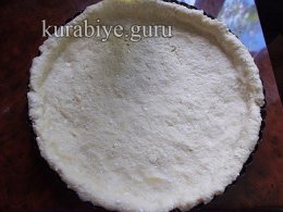 Пирог киш с омлетом и ветчиной