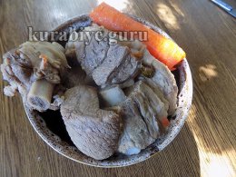 Суп с говяжьими рёбрышками по-польски