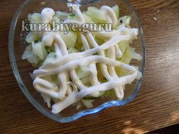 Салат із оселедця з зеленню
