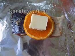 Лосось запечённый в духовке с фруктовой сальсой
