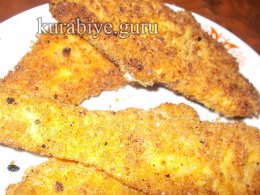 Чесночный багет с сыром и курицей 