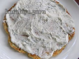 Кабачковий торт із сирною начинкою