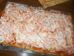 Закусочний торт з корейською морквою