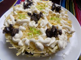 Салат Царський з куркою та шампіньйонами