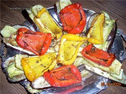 Овощи запеченные в духовке, рецепт с фото