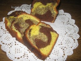 Нежный пирог с маком и какао