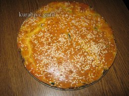 Пиріг з квашеною капустою та грибами