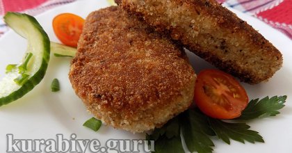 Рыбные зразы с яйцом и луком 