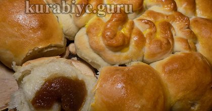 Пирог из булочек с повидлом