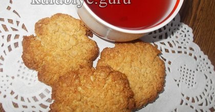 Кокосово-овсяное печенье без муки