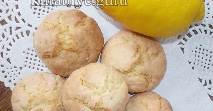 Лимонное печенье с трещинками