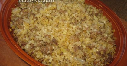 Булгур по-ливански с фаршем 