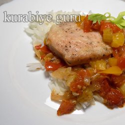 Свиная котлета по-креольски