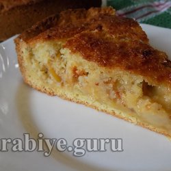 Яблочный пирог с кокосовым кремом