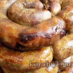 Домашня ковбаса зі свинини у духовці