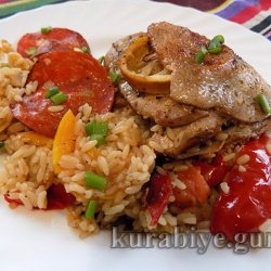Лимонна курка з рисом по-іспанськи