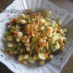 Самый любимый постный салат с фасолью 