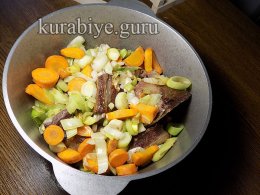 Рагу из говядины с клёцками