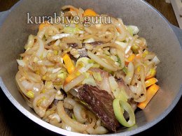 Рагу из говядины с клёцками