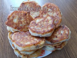 Ліниві біляши з фаршем на кефірі