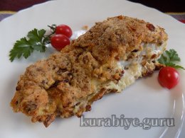 Сом запечений у клярі з горіхами