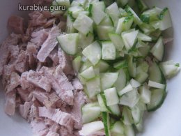 Легкий курячий салат 