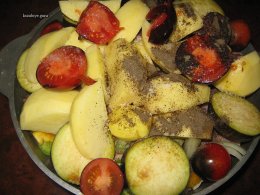 Домляма, м'ясо з овочами по-узбецьки