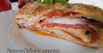 Стромболи,  самая вкусная пицца-рулет 