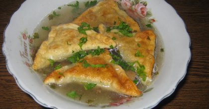 Грибной суп с "ушками", рецепт