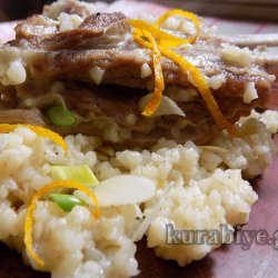 Баранина с булгуром и апельсиновой цедрой