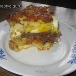 Картофельная запеканка с фаршем в духовке